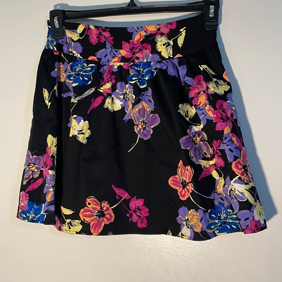 Candies Y2K black bright floral mini skirt 3 - Picture 1 of 3